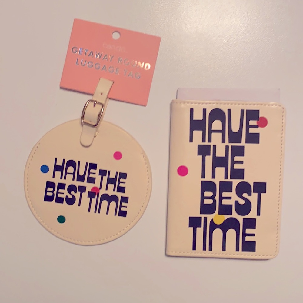 NWT Ban.dō Getaway Passport Holder & Luggage Tag